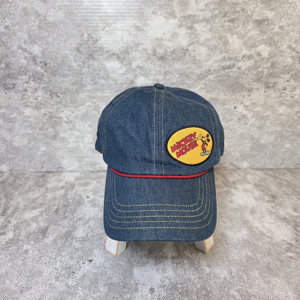 Vintage Disney Blue Denim Mickey Mouse Hat